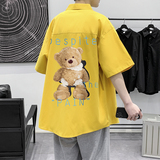 港风大码短袖衬衫青年男生情侣衬衫组合D321D322D323D325P28，男装T恤，星座101C（原电商A011-3）
