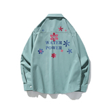 五色男生港风长袖宽松ins情侣大码衬衫图案已注册3025P35，男装衬衫，星座101C（原电商A011-3）