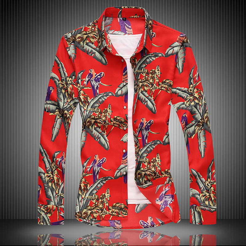 2025秋季新款加大码男士长袖花衬衫1271P38，男装衬衫，星座101C（原电商A011-3）