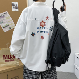 五色男生港风长袖宽松ins情侣模特衬衫图案已注册3025P35，男装衬衫，星座101C（原电商A011-3）