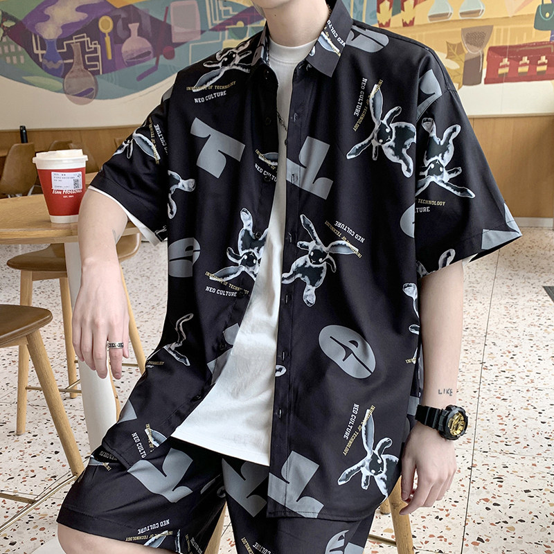 冰丝24港风衬衫男短袖夏季设计感情侣沙滩衬衣外套D633P35,男装T恤,星座101C（原电商A011-3）