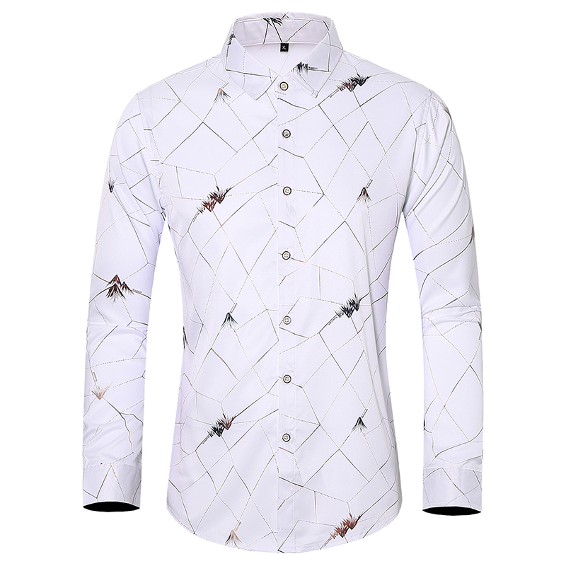 2025秋季新款加大码男条纹烫金衬衫衬衣长袖1233P50，男装衬衫，星座101C（原电商A011-3）