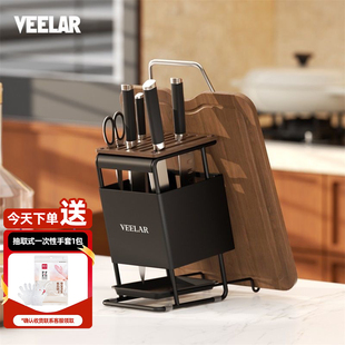 刀架菜板架一体厨房刀具置物架台面款通风防霉高级轻奢置刀架