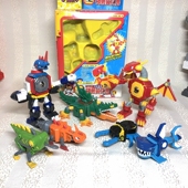 keybots一代钥匙机器人锁核怪兽组合解体拼插男儿童玩具兼容万代