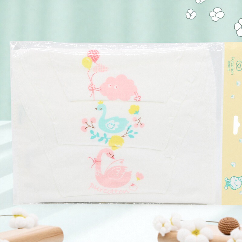 全棉时代纯棉宝宝吸汗巾隔背纱布汗巾婴儿童男女幼儿园垫背巾混色