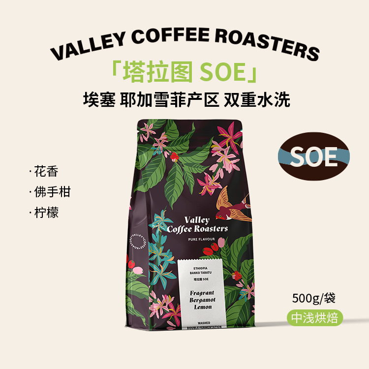 山谷咖啡|塔拉图埃塞耶加雪菲产区双重水洗SOE花香佛手柑咖啡豆