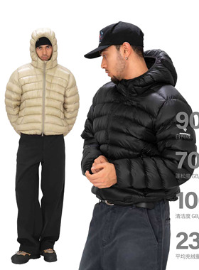 OD/ORANGEDRAGON25冬90%白鸭绒三防户外轻量化连帽排骨羽绒服内胆