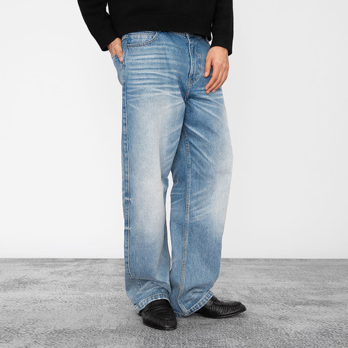 OD26春水洗手工猫须13.8oz牛仔裤