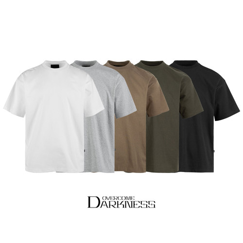 OD重磅270g全棉简约纯色短袖T恤