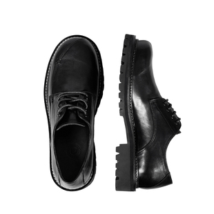 DARKNESSxTCMADE联名Vibram底轻量化头层牛皮休闲圆头德比皮鞋