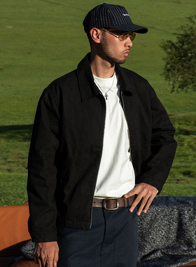 OD/DARKNESS 25秋工程师基础翻领帆布复古工装底特律行政夹克外套