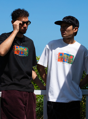 OD/ORANGEDRAGON 2026夏 金桂花卉日文logo圆领休闲短袖290g棉T恤