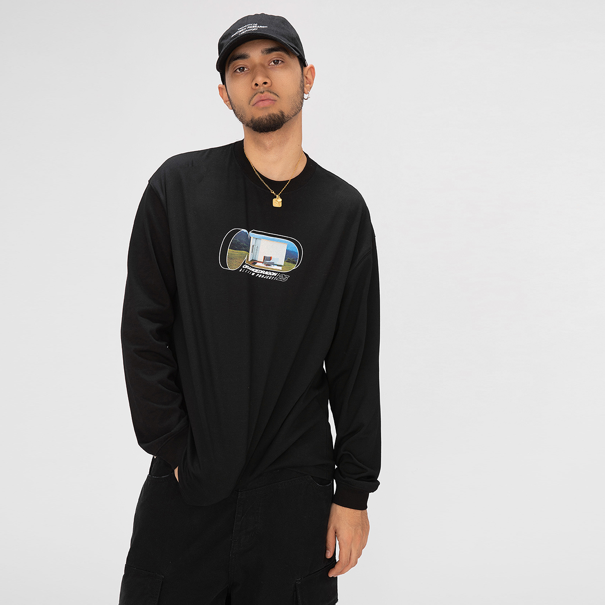 OD秋冬拍摄型录置景照片长袖T恤