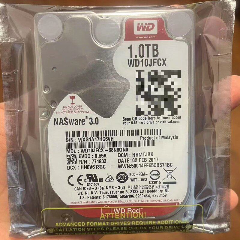 便宜出些全新原装正品WD10JFCX西部数据1T企业级红盘，--议价商品