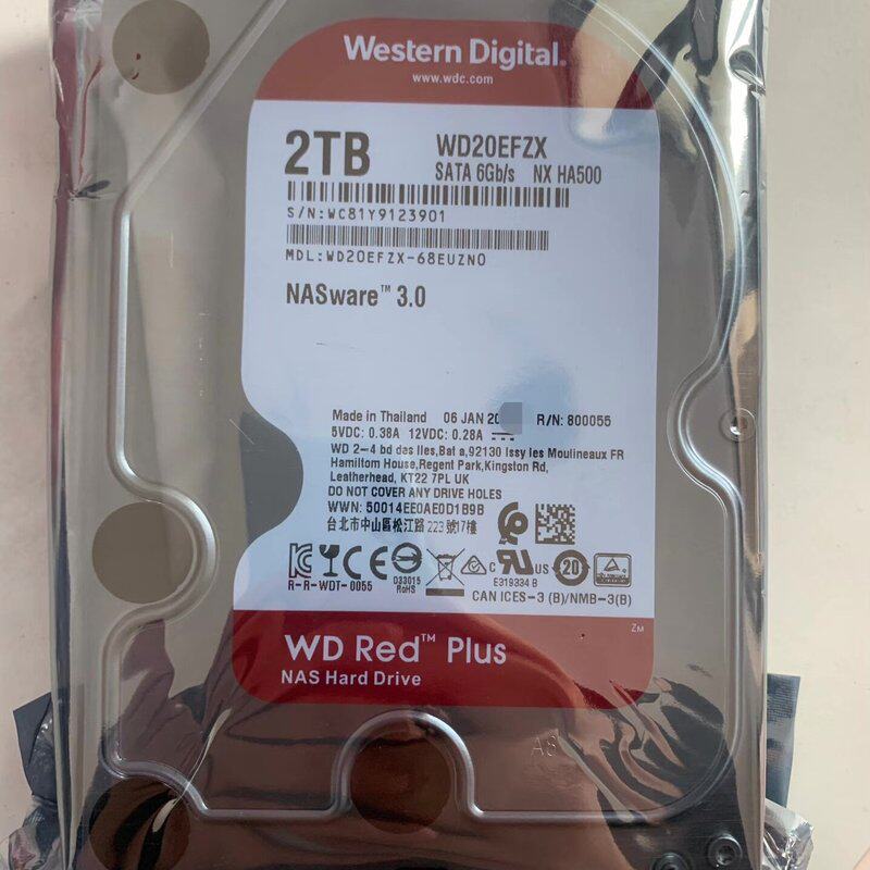 特价出全新24年出厂新款静音西数2TB红盘Plus，WD20--议价商品