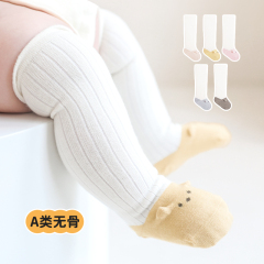 新生儿长筒袜子婴儿春秋季纯棉薄款初生女宝宝幼儿过膝无骨长腿袜