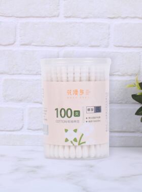 花漫多0678纸轴棉签彩色化妆棉签纸棒绵签婴儿掏耳朵棉棒螺旋耳挖