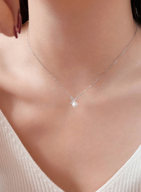 岚屿百分百的爱银符号项链