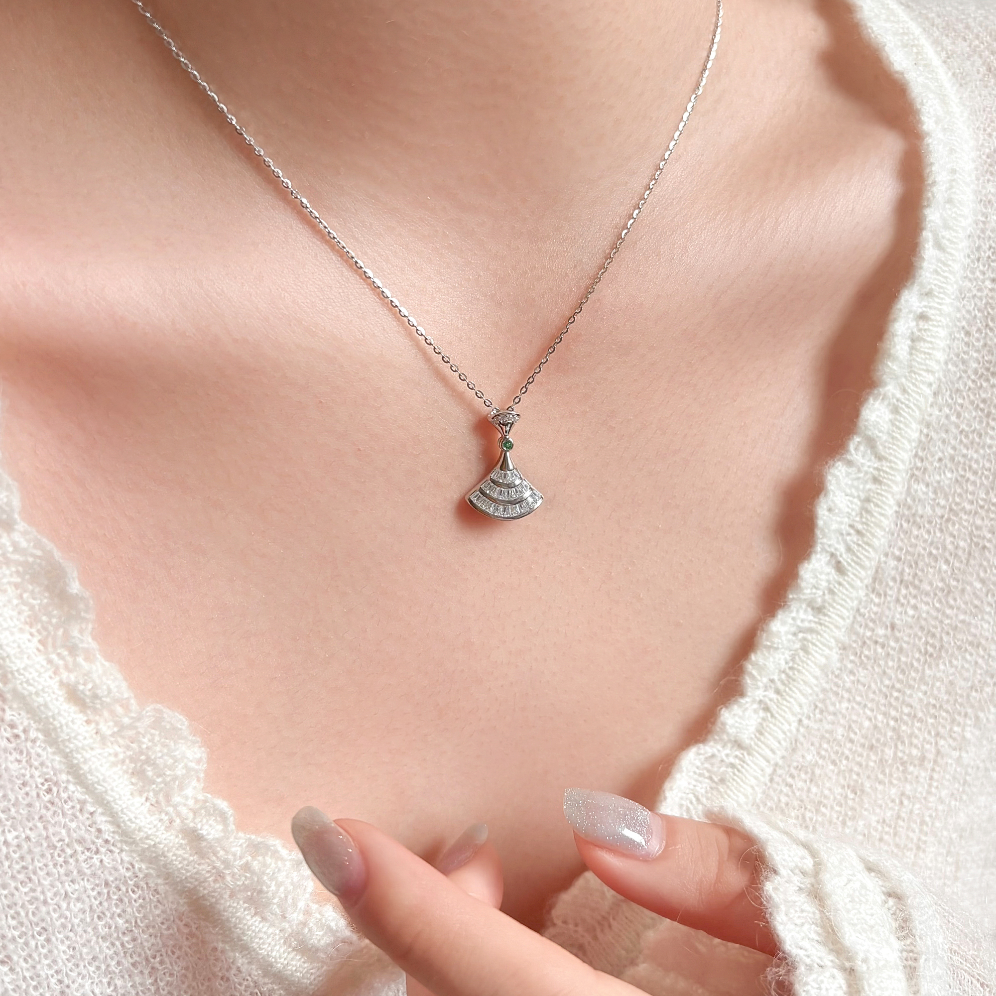 S925银少女清新百搭项链