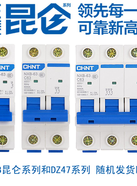 正泰空气开关断路器NXB 1P2P3P 家用小型保护器16A20A30A40A60A