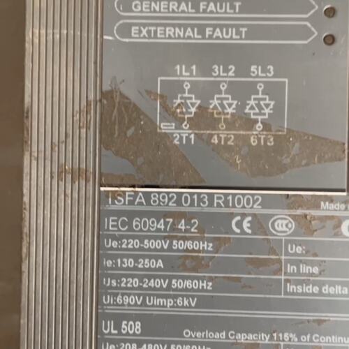 议价B软启动器1SFA892013R1002PSS18/30-500LPSS18/30-600L