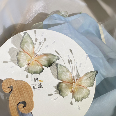 绝美10厘米大蝴蝶薄纱轻奢灵动