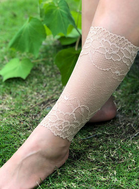夏季遮纹身蕾丝护脚腕女士袜套