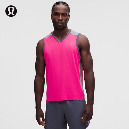 Pique 男士网球珠地网面拼接运动背心丨lululemon丨LM1444S