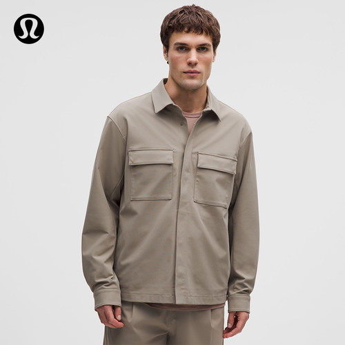 Brushed Warpstreme男士拉绒网格外套式衬衫丨lululemon丨LM3GNKS
