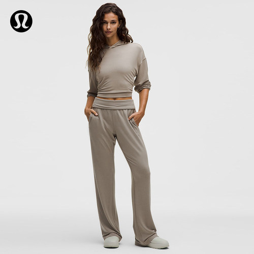 BeCalm 女士中腰喇叭裤丨lululemon丨LW5IGPS