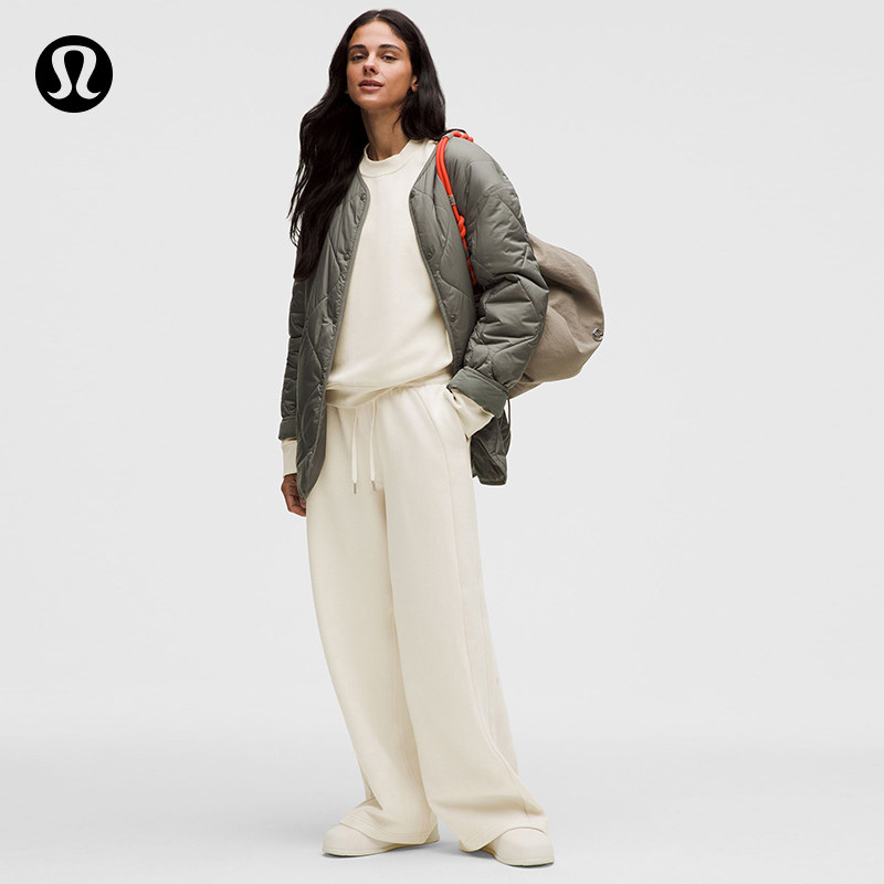Scuba 女士中腰阔腿运动裤*拉绒*常规版型丨lululemon丨LW5GEES - 实物图