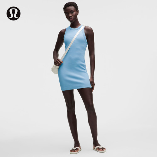 Rib 女士高克重棉混纺短款连衣裙 *内置内衣丨lululemon丨LW1GFIS