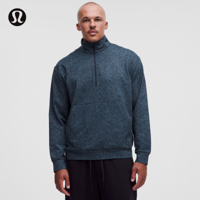 Heavy Soft Jersey男士高克重针织半拉链衫丨lululemon丨LM3GGJS