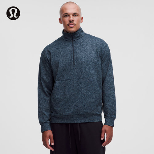 Heavy Soft Jersey男士高克重针织半拉链衫丨lululemon丨LM3GGJS
