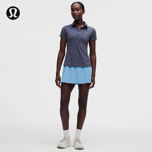 A-Line 女士侧边褶饰 A 字网球裙 速干芯吸丨lululemon丨LW8AS5S