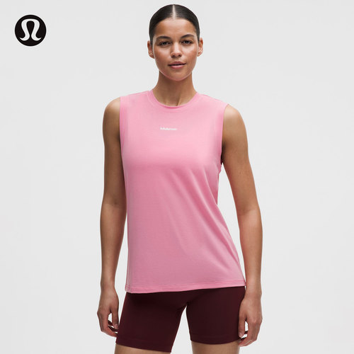 Jersey女士训练针织长款运动背心 *文字徽标丨lululemon丨LW1GD6S
