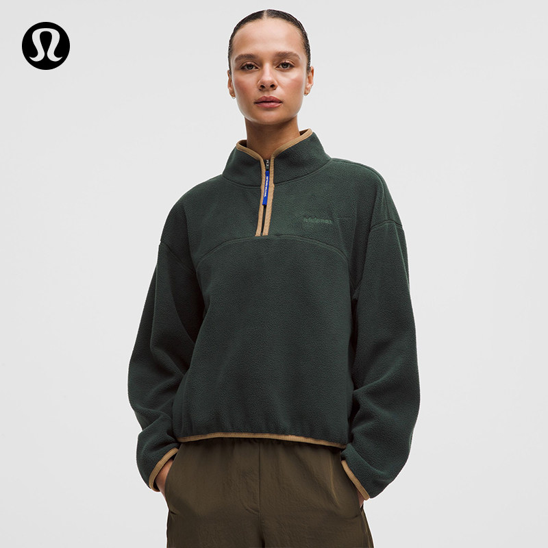 Tumbled 女士运动抓绒半拉链外套丨lululemon丨LW3JD0S图片