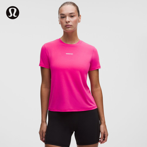 Jersey 女士训练针织短袖 T 恤 *文字徽标丨lululemon丨LW3KMGS