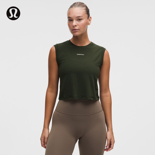 Jersey 女士训练平纹针织运动背心*文字徽标丨lululemon丨LW1GD5S