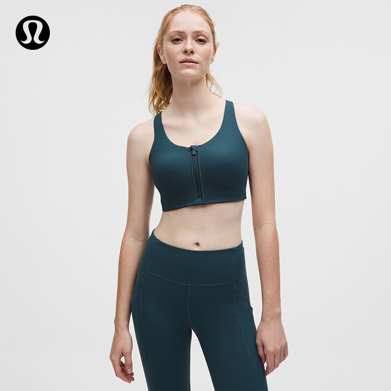 Energy女士高度支撑前拉链运动内衣丨lululemon丨LW2DQ5S