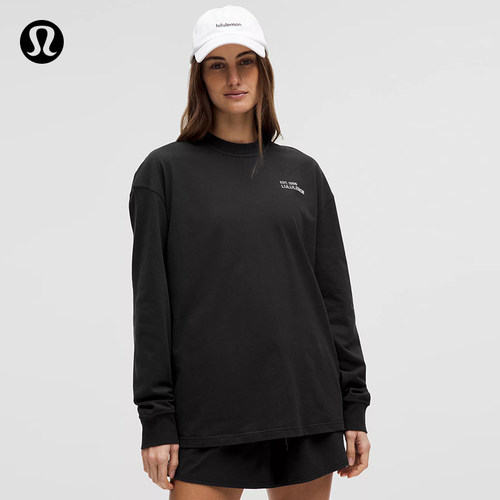 Heavyweight女士高克重棉质圆领长袖 T 恤  lululemon丨LW3IA9S
