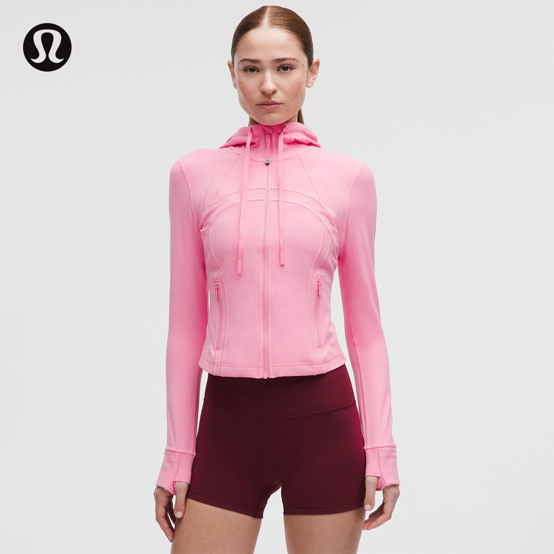 Define 女士短款连帽夹克 *Nulu™ 芯吸丨lululemon丨LW3IYVS图片