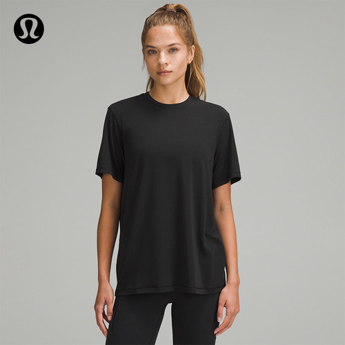 Jersey 女士训练平纹针织短袖 T 恤丨lululemon丨LW3HQUS