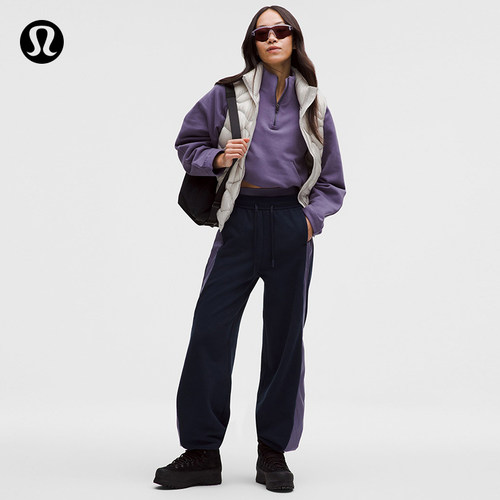 Fleece-Panelled 女士拉绒拼接高腰阔腿裤丨lululemon丨LW5IEJA