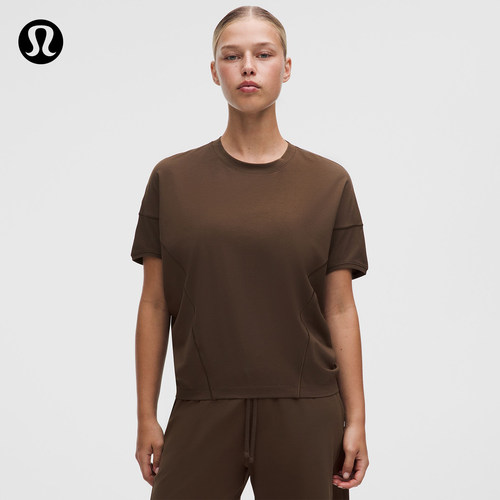 Cotton-Modal 女士运动宽松连身袖短袖 T 恤丨lululemon丨LW3LNPS