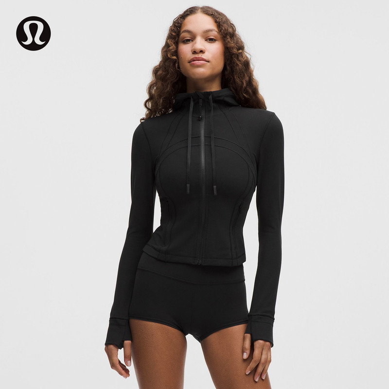 Define 女士短款连帽夹克 *Nulu™ 芯吸丨lululemon丨LW3IVYS图片