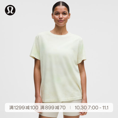 All Yours 女士棉混纺短袖 T 恤 *Wash丨lululemon丨LW3JX6S