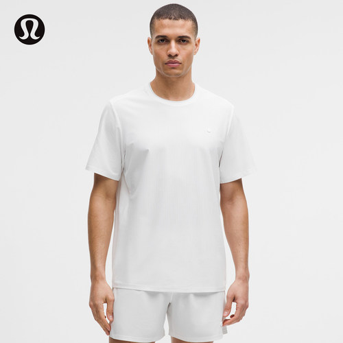 UV-Protective男士网球条纹短袖T恤 防晒丨lululemon丨LM3GNJS