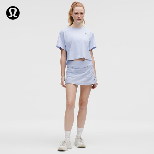 Graphic Pace Rival女士运动中腰短裙 *长款丨lululemon丨LW8AOAS