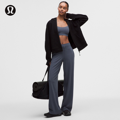 Groove 女士高腰阔腿裤丨lululemon丨LW5JW1R